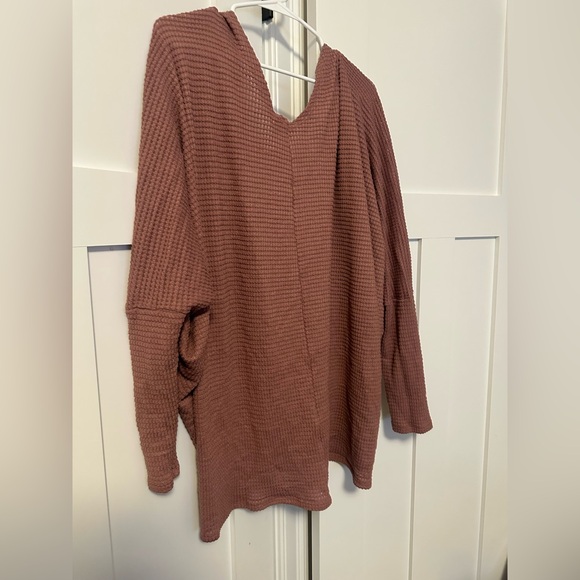 Elegant Dusty Rose Knit Cardigan - Picture 2 of 5